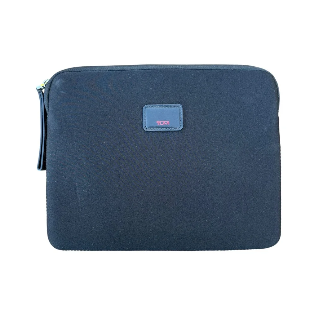 Tumi Black Neoprene Laptop Sleeve Case for MacBook inch Travel‎